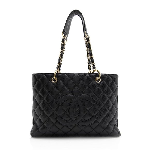 Chanel Shopping Caviar Leather Grand Tote